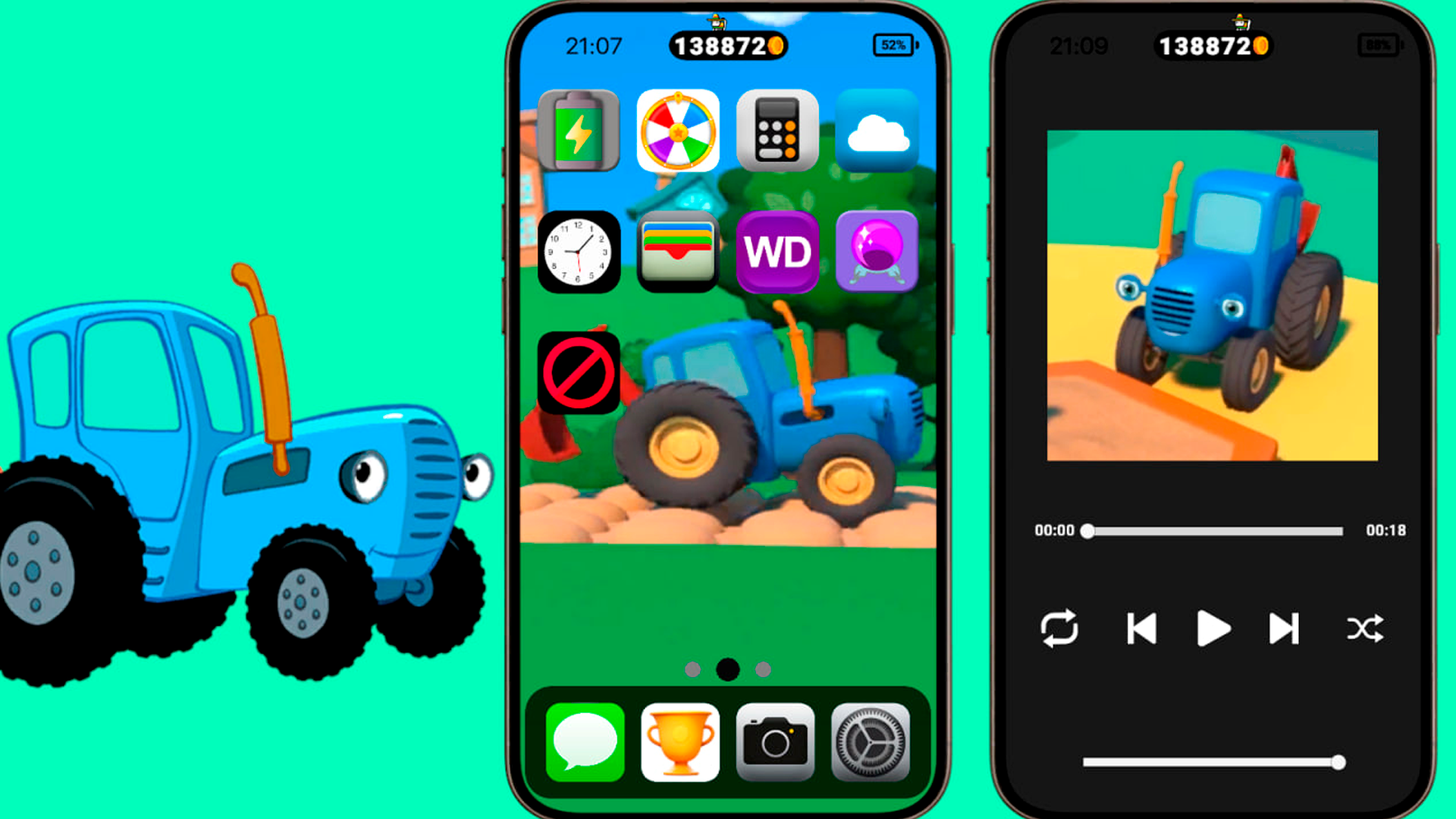 Check the Smartphone Of The Blue Tractor! screenshot