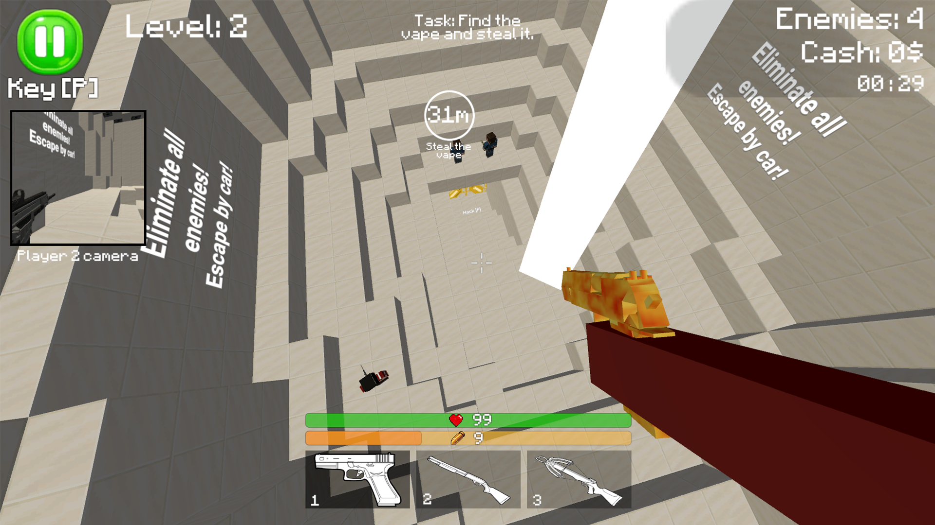 Block - Vape on the Web: 2 Players screenshot