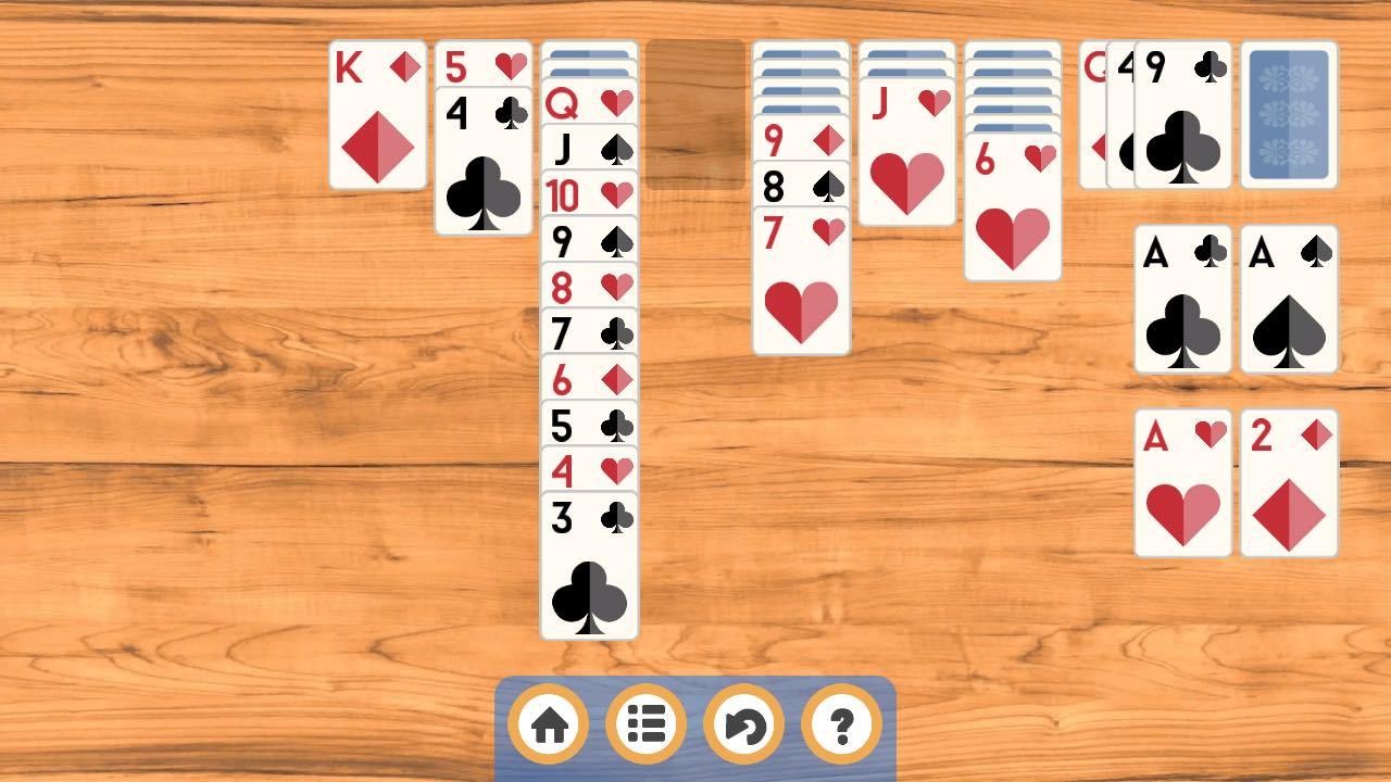 Klondike Solitaire: arrange the cards by suit screenshot