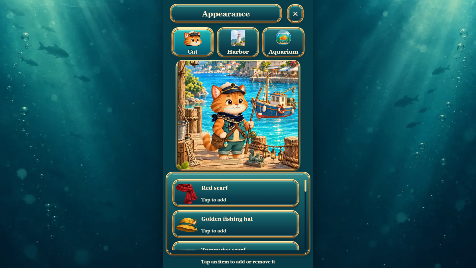 Fishing Cat: Dream Aquarium screenshot 2