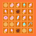 Connecting sweets: find the same sweets