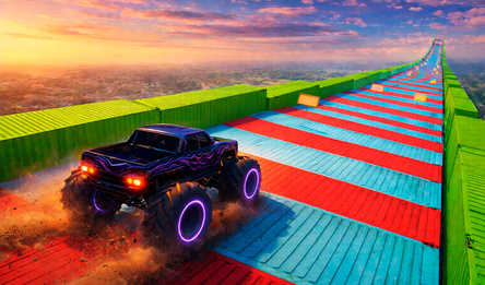 Ramp Stunt Monster Car