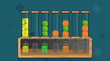 Sort Fruits: balloons