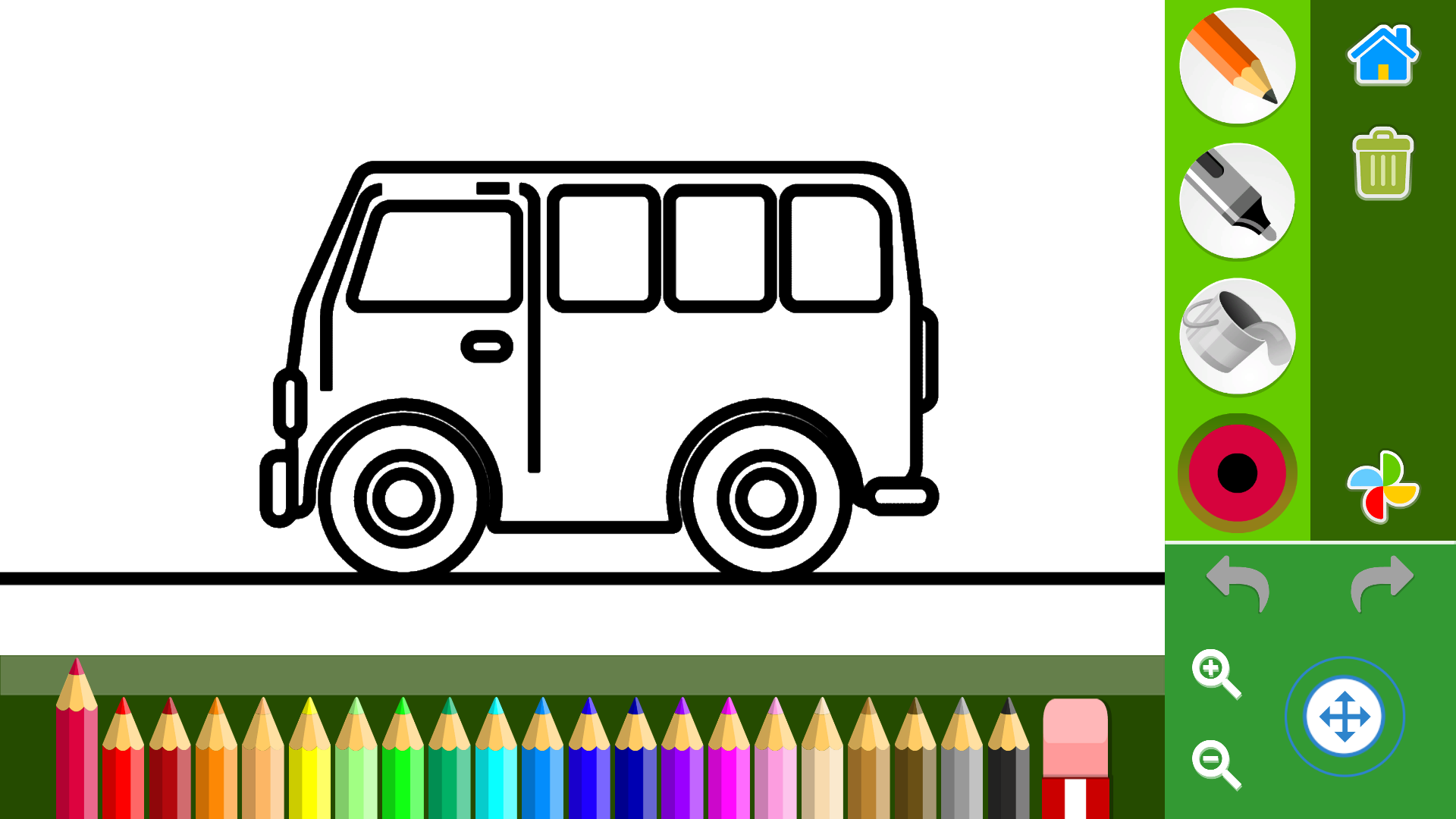 Раскраска - транспорт и автомобили — screenshot 6