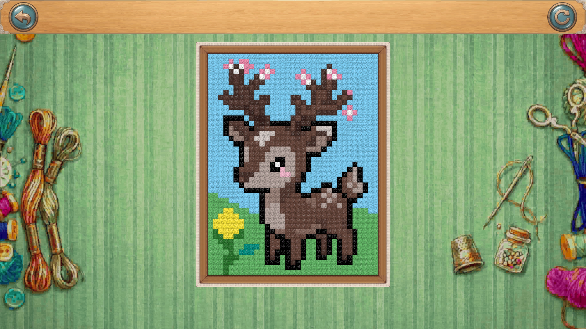 Cross Stitch by Numbers: Pixel Art screenshot