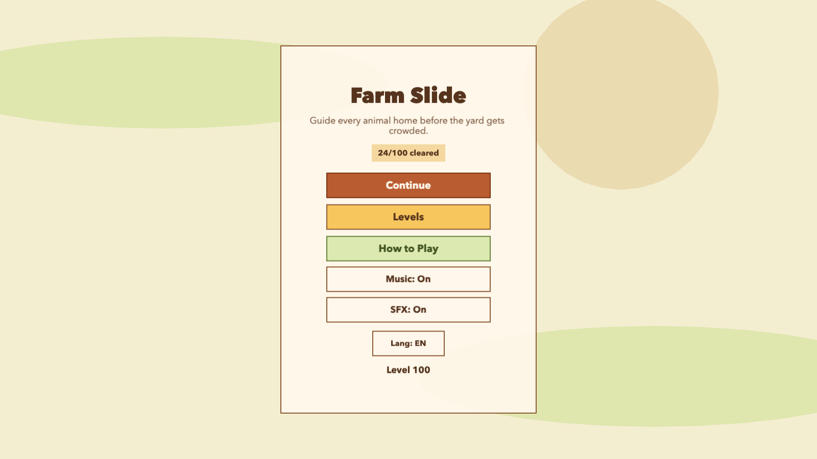 Farm slide — screenshot 1
