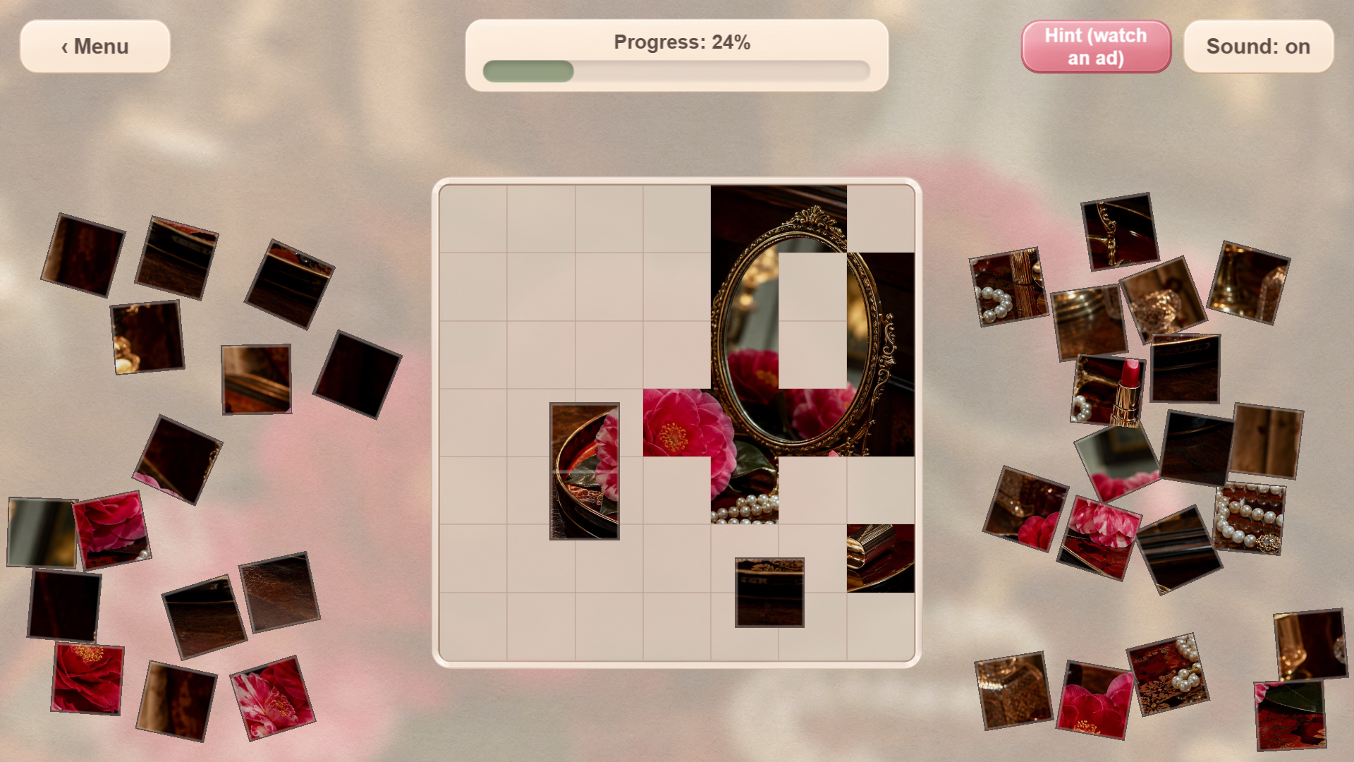 Tile Puzzle: Flowers — screenshot 2