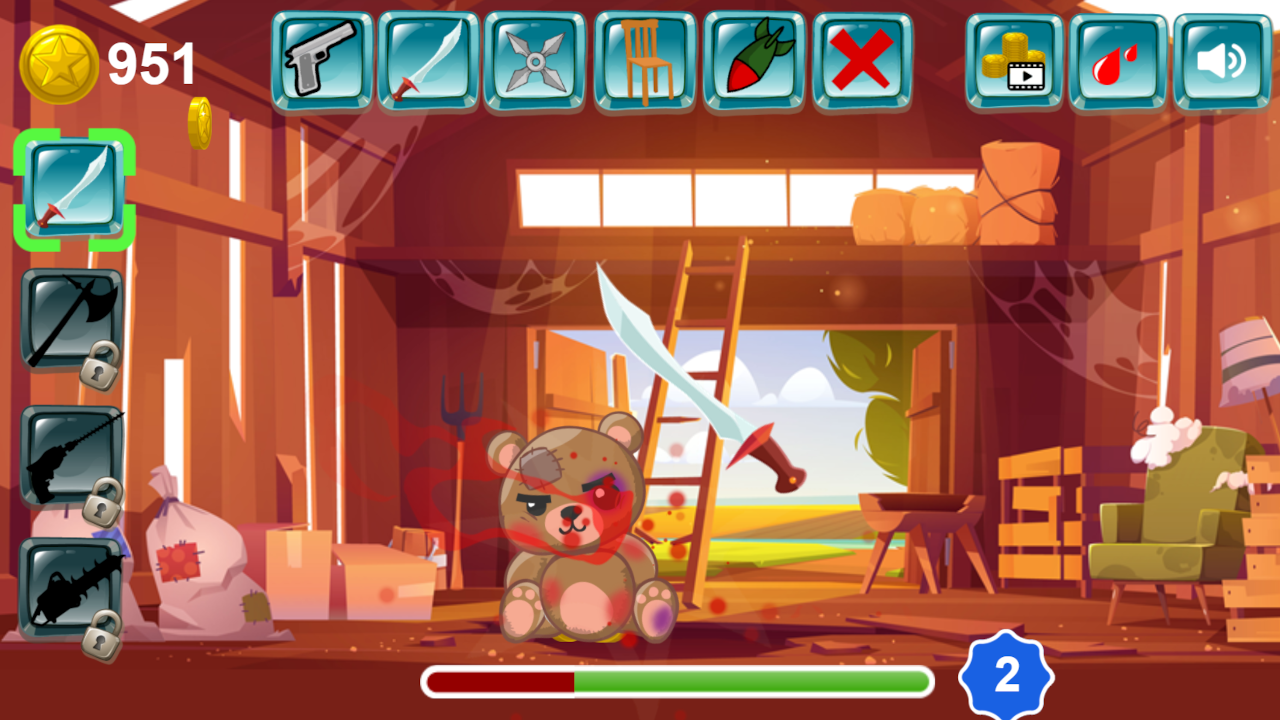 Kick the Teddy Bear screenshot