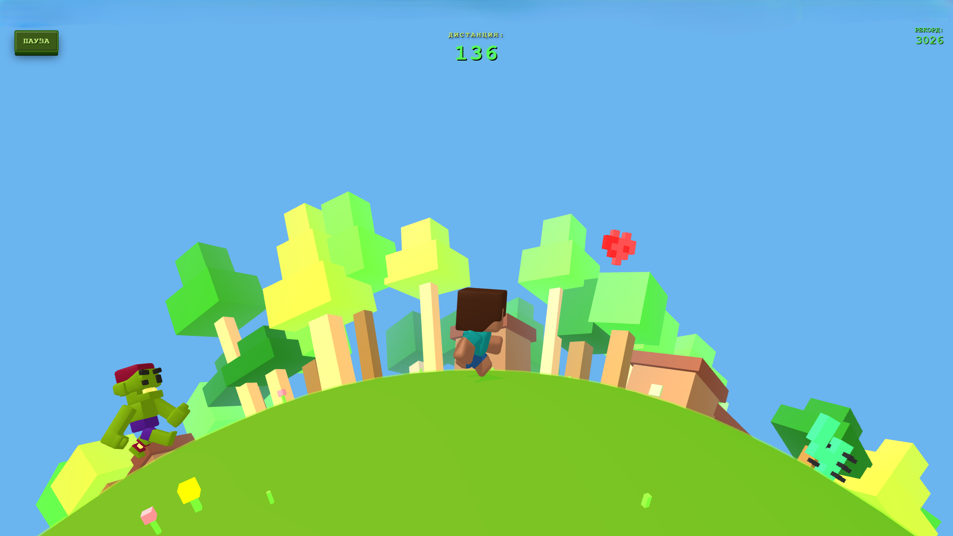 Blocky Mine Runner — screenshot 1