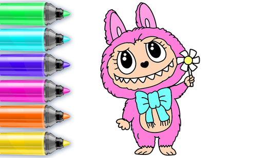 Labubu Coloring Game: Secret Monster