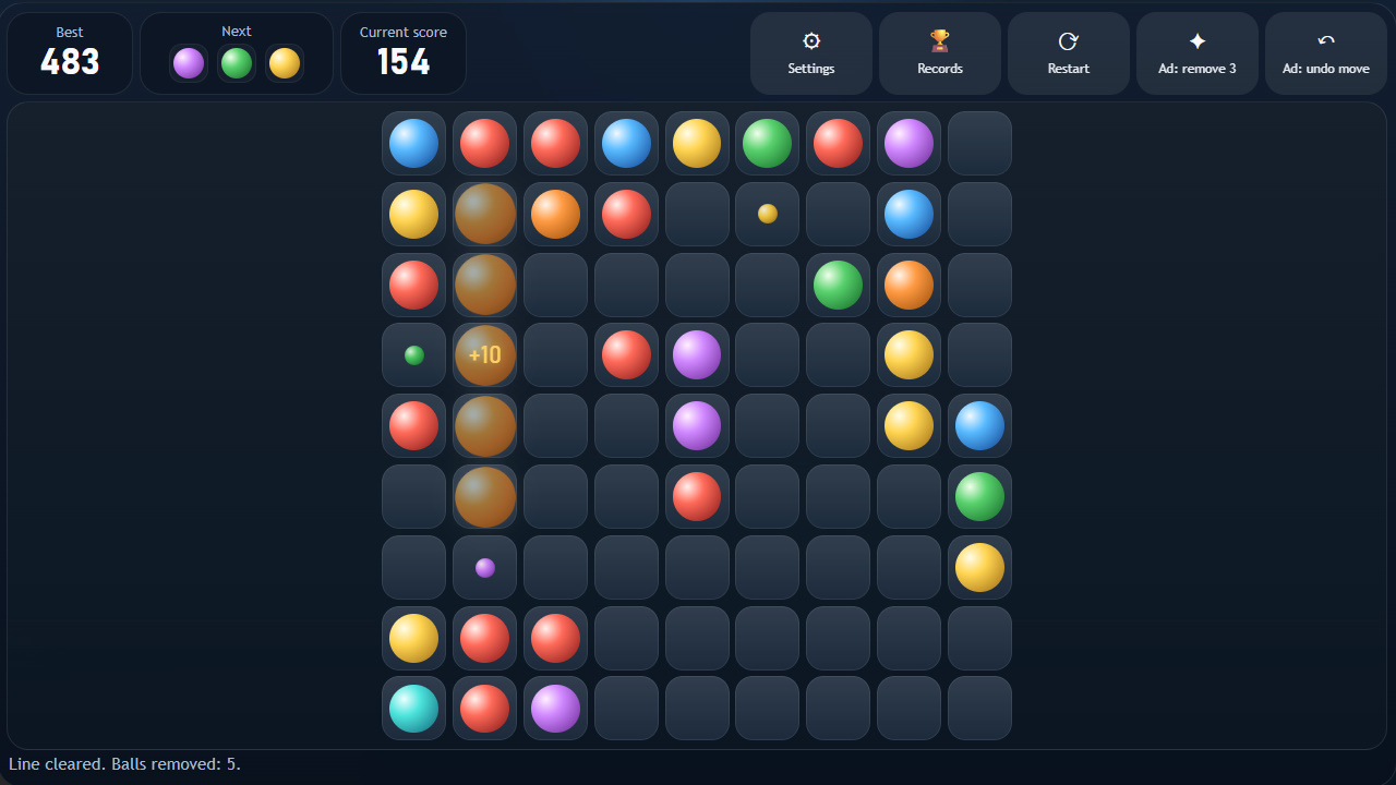 Lines 98 Classic Balls — screenshot 10