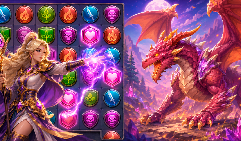 Spellblade Match 3 game cover