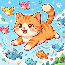 Jumping Cat: From Room to Space