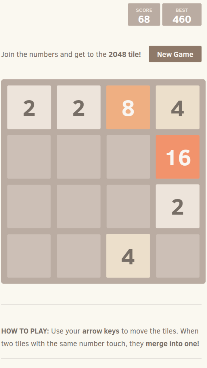 2048 Numerical Puzzle: The Square of Numbers screenshot 5