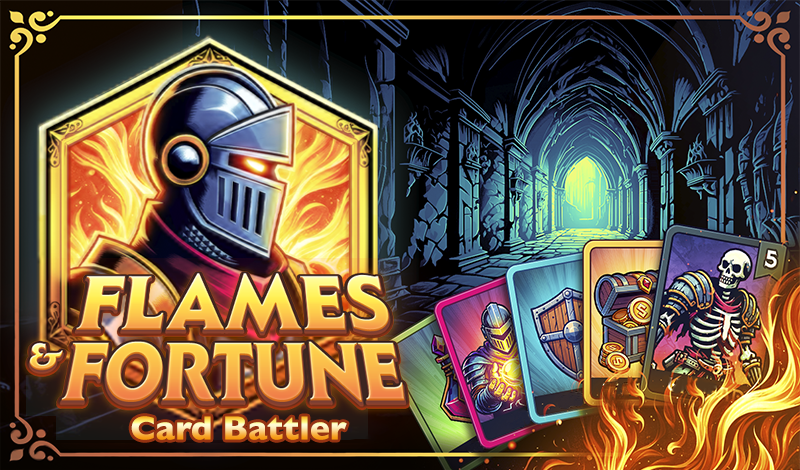 Flames & Fortune: Card battler game cover