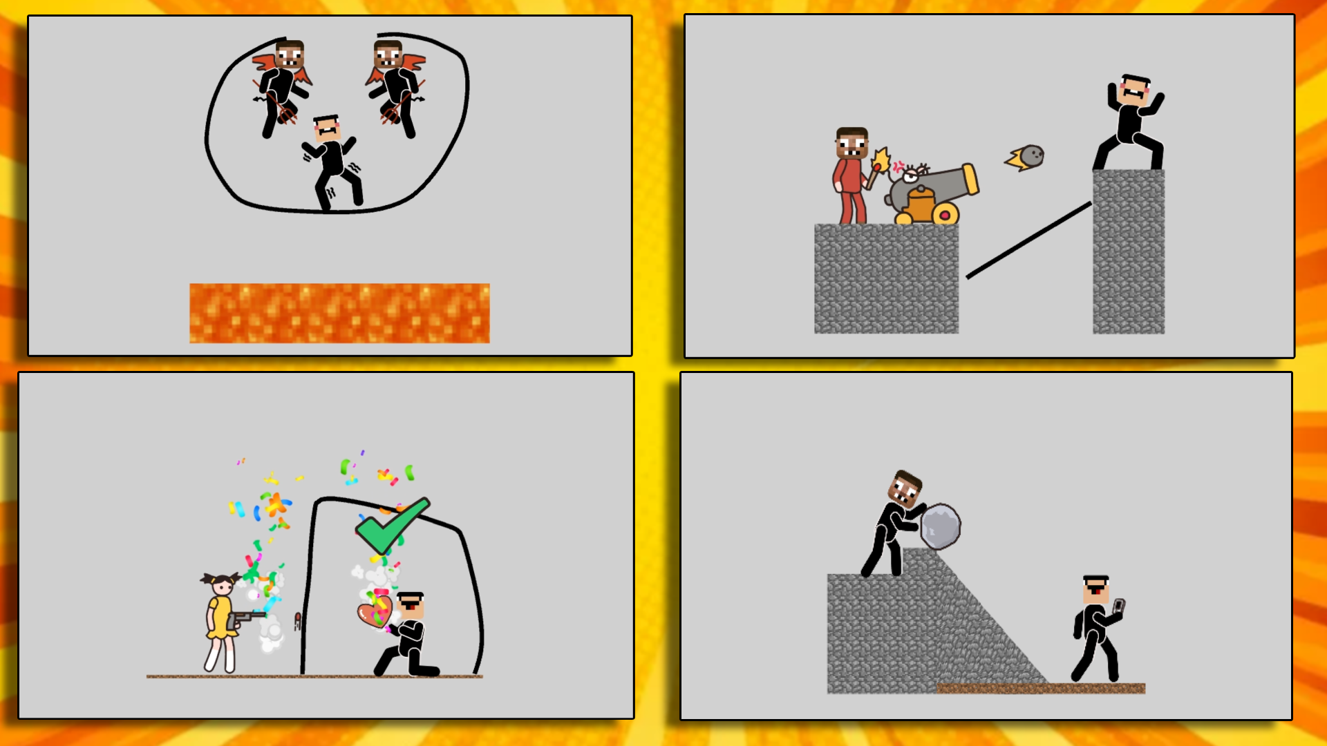 Draw A Picture To Save The Noob From Pro screenshot