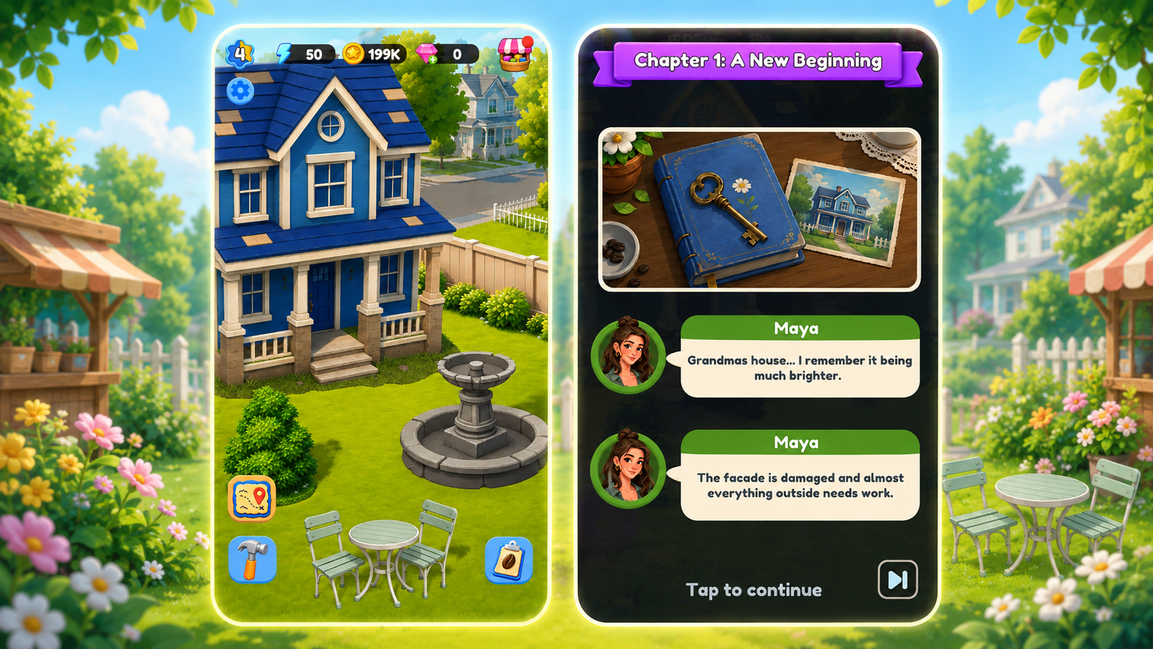 Coffee Merge: Home Design screenshot 1