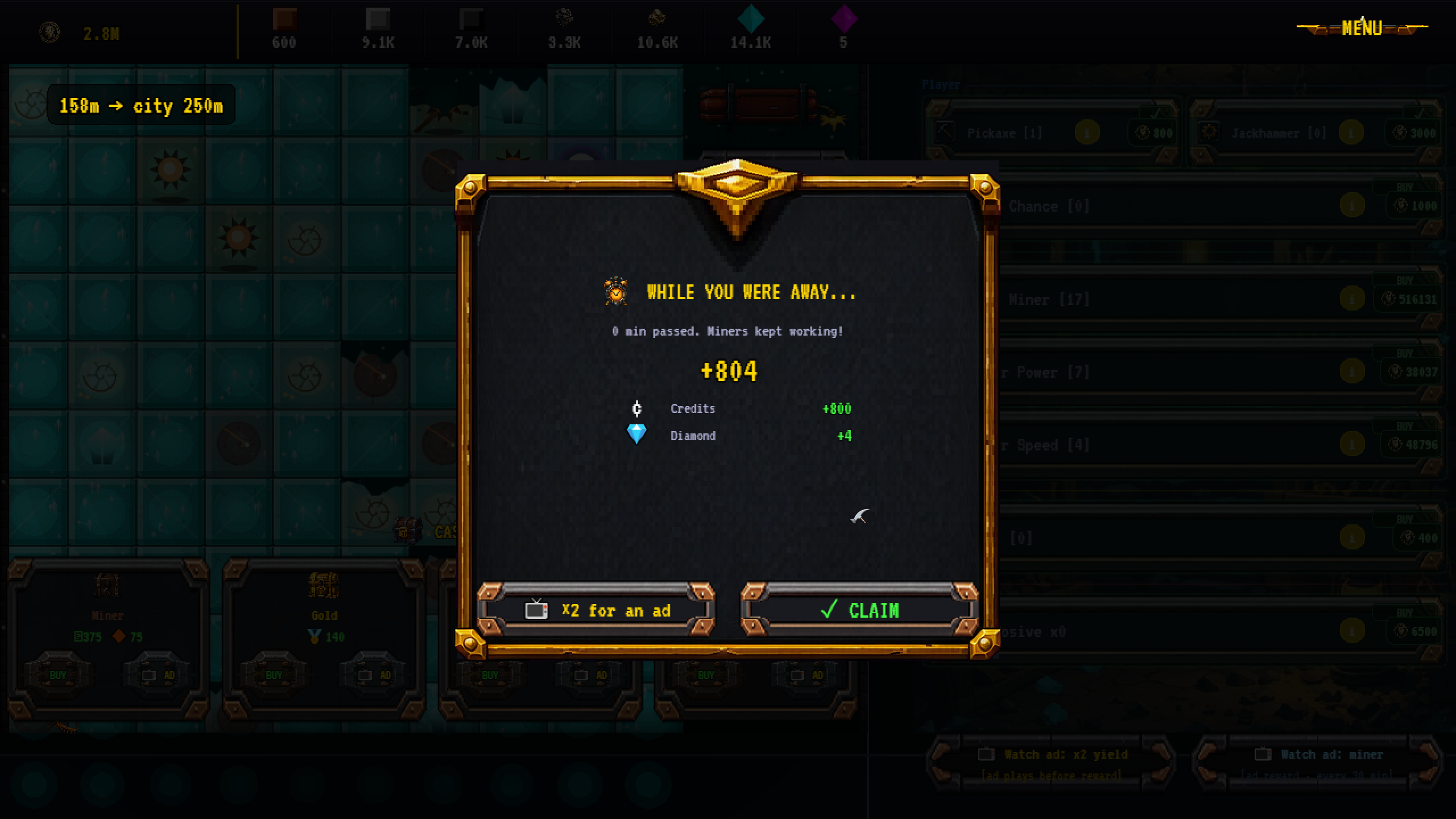 Diggy: 1000m Down — screenshot 3