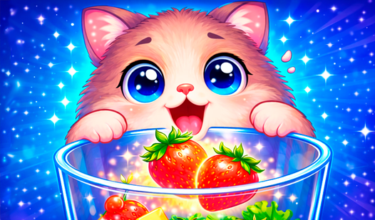 Голодный кот: Соединяй еду