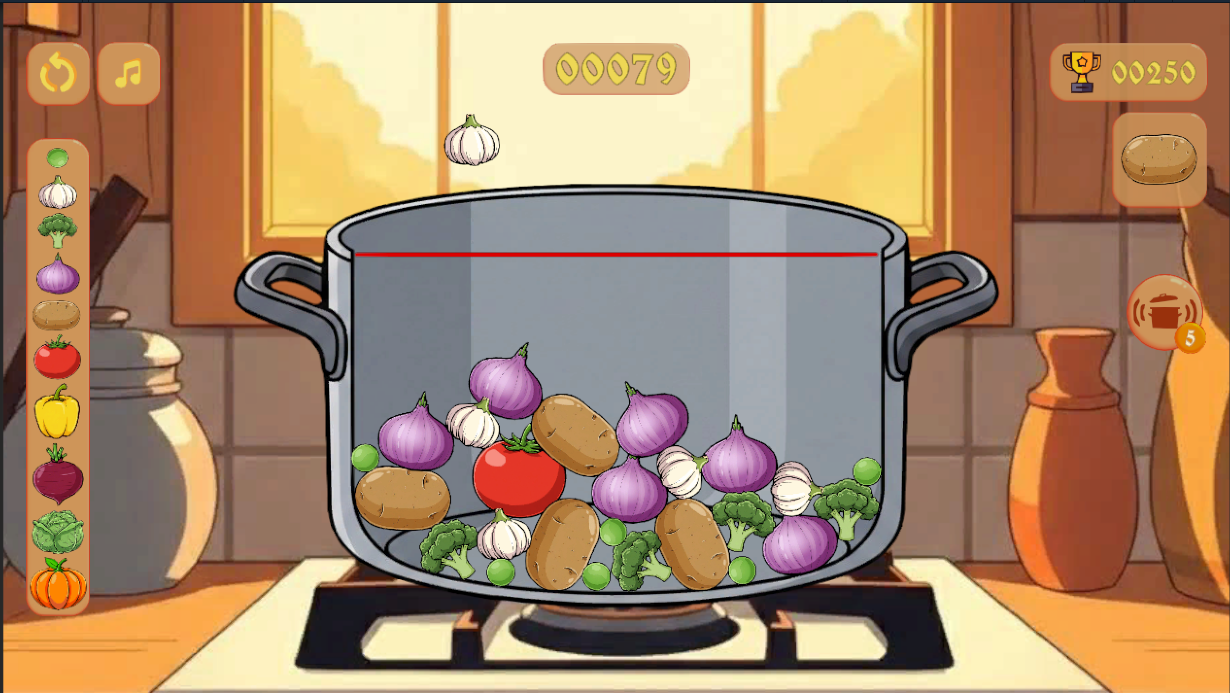 Vegetable Merge: Collect the Pumpkin! — screenshot 2