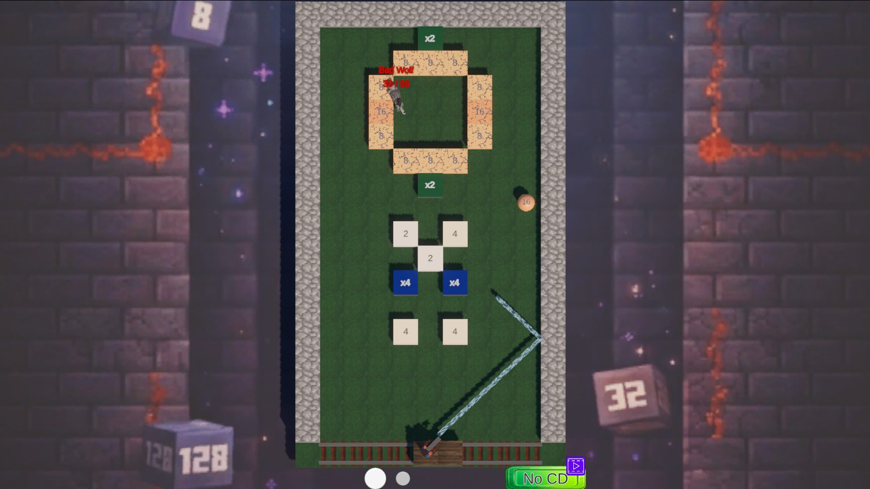 Noobik in Brick Breaker 2048 — screenshot 5