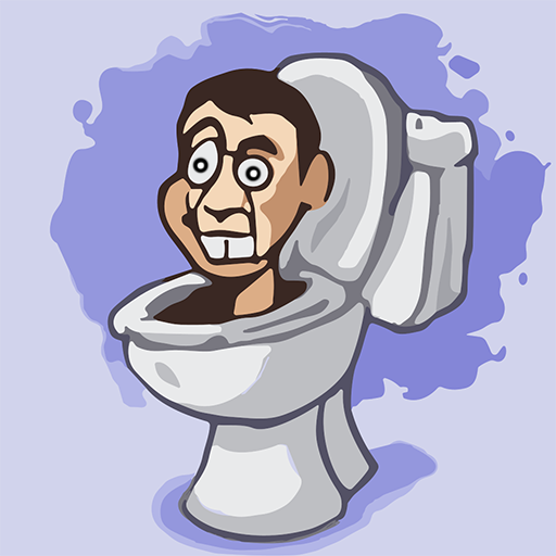 A large coloring book of Skibidi toilets icon