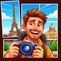 Relaxing City Puzzle: Travel & Collect Magnets