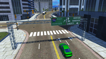 Online Car Destruction In A Big City
