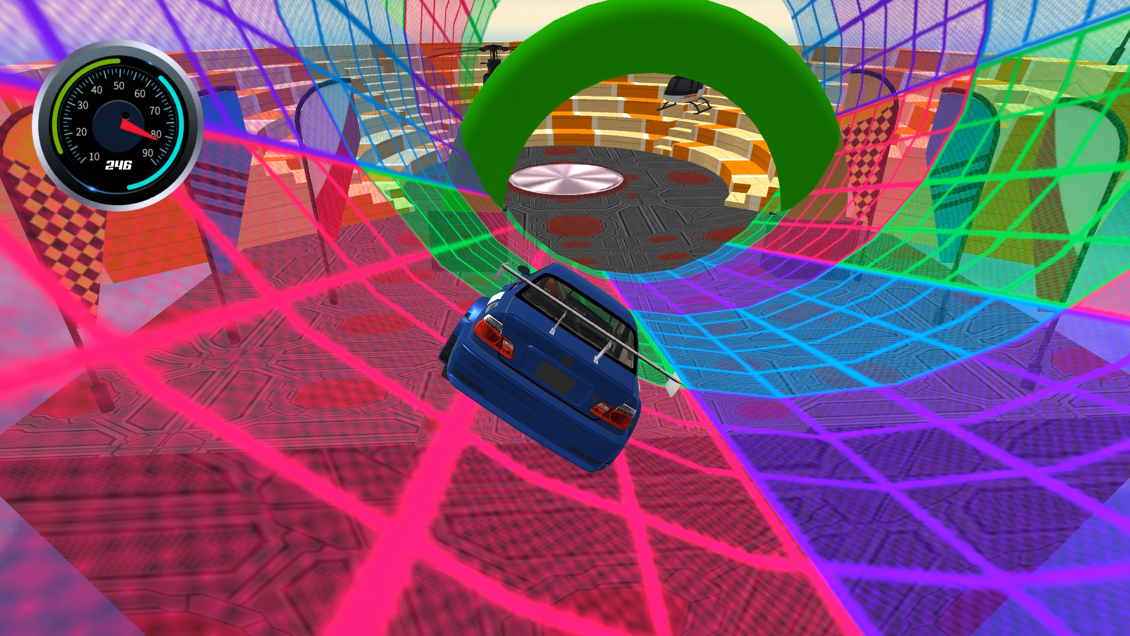 Superhero car stunts screenshot