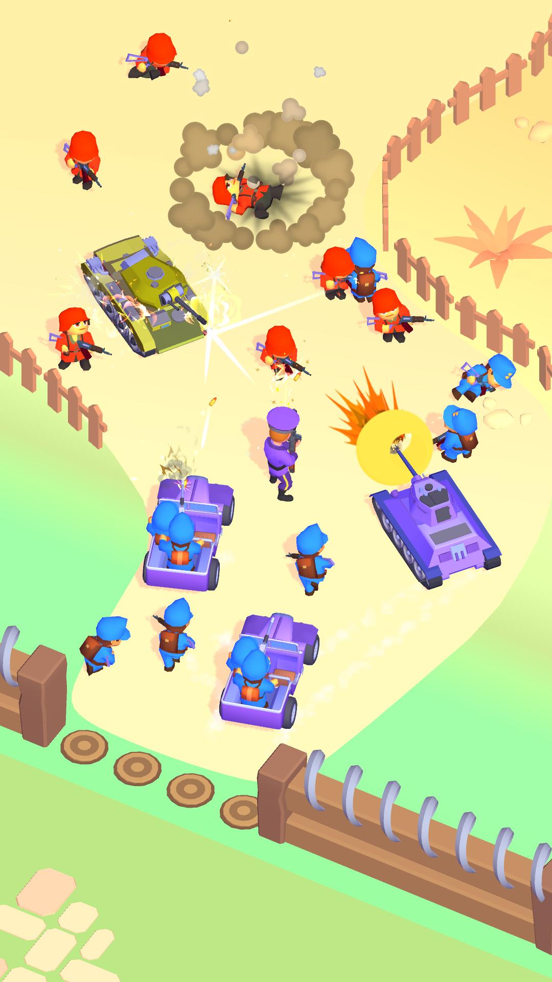 Little Commander: Red vs Blue screenshot 7