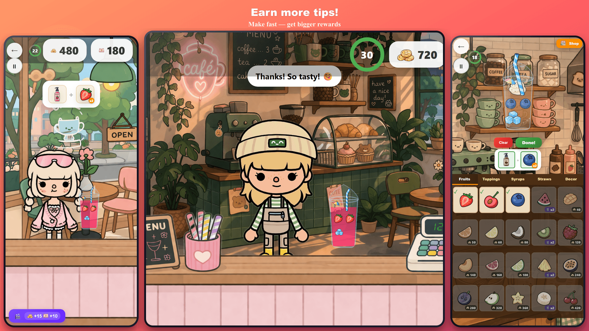 Toka Cafe: Cocktails — screenshot 1