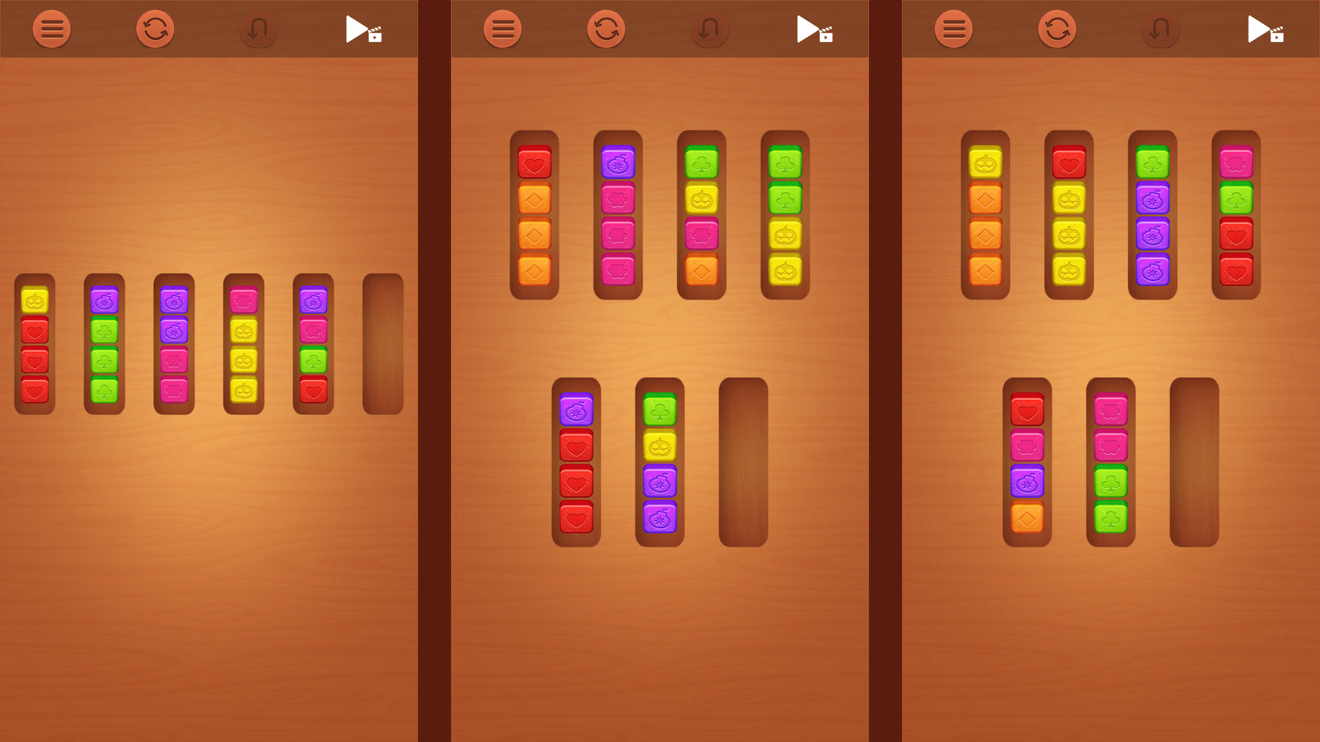 Wood Cube Sort — screenshot 2