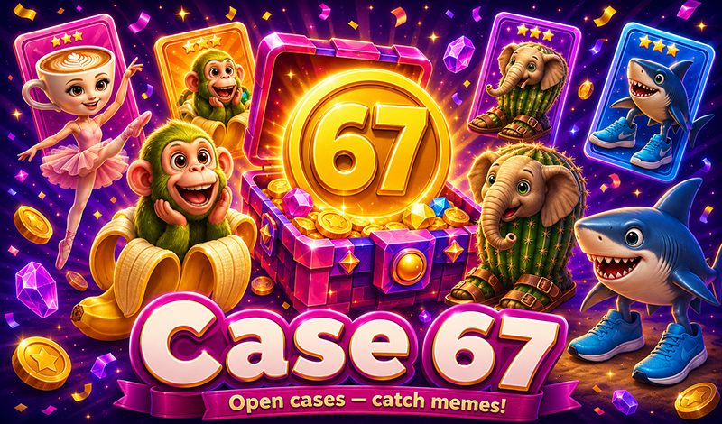 Case 67. Open cases - catch memes! game cover