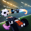 Fun soccer league with cars for two players