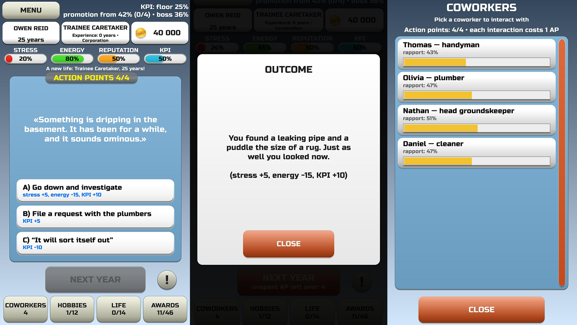 Making It: career simulator — screenshot 2