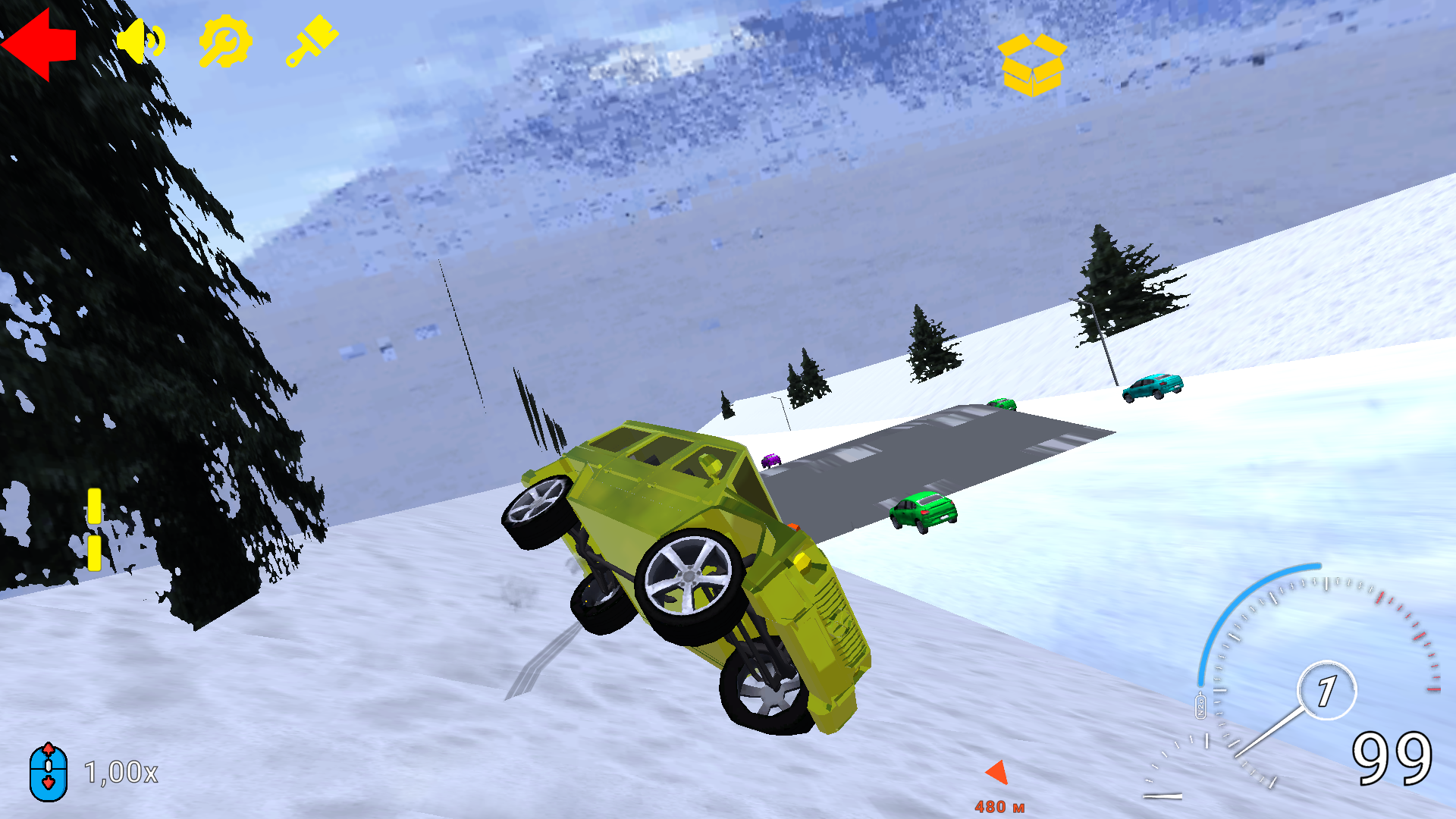 Авто Песочница: Безумный Спуск — screenshot 18