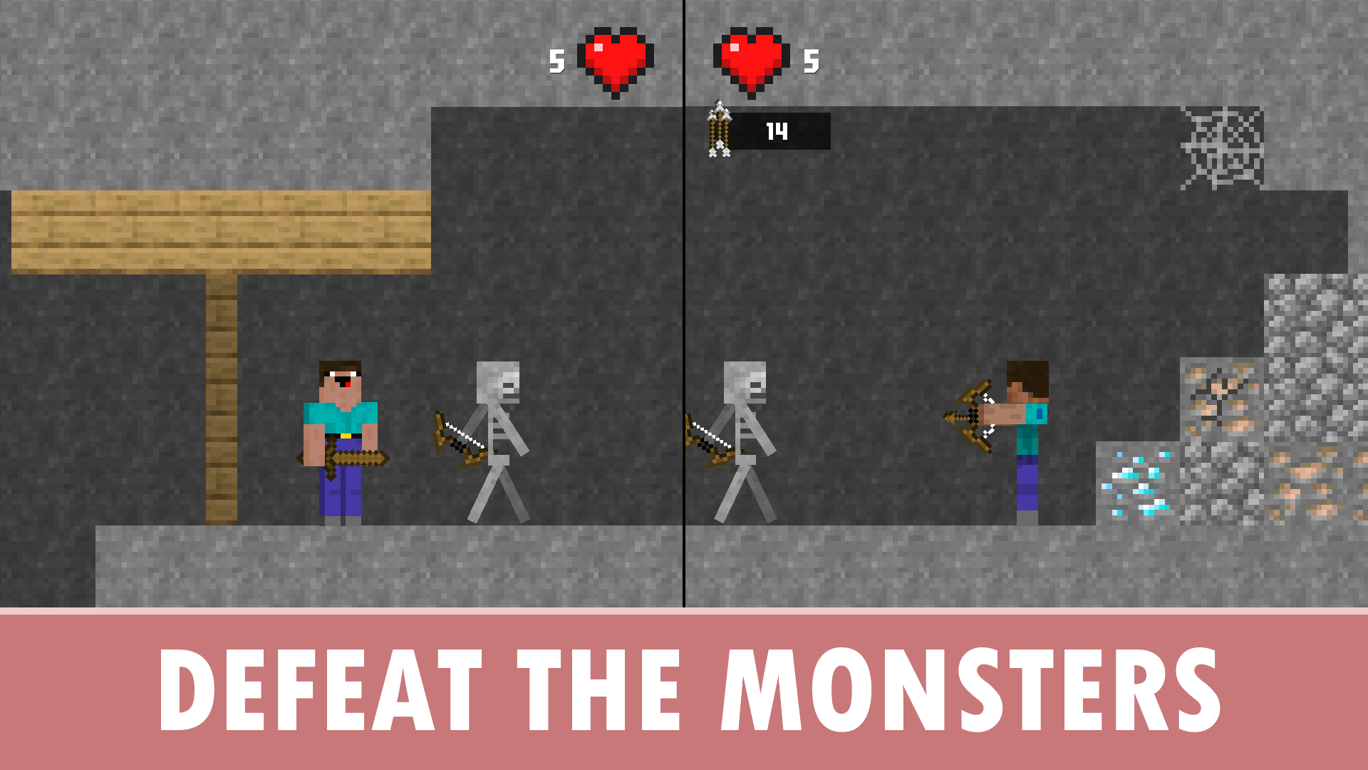 Noob and Pro vs Warden screenshot