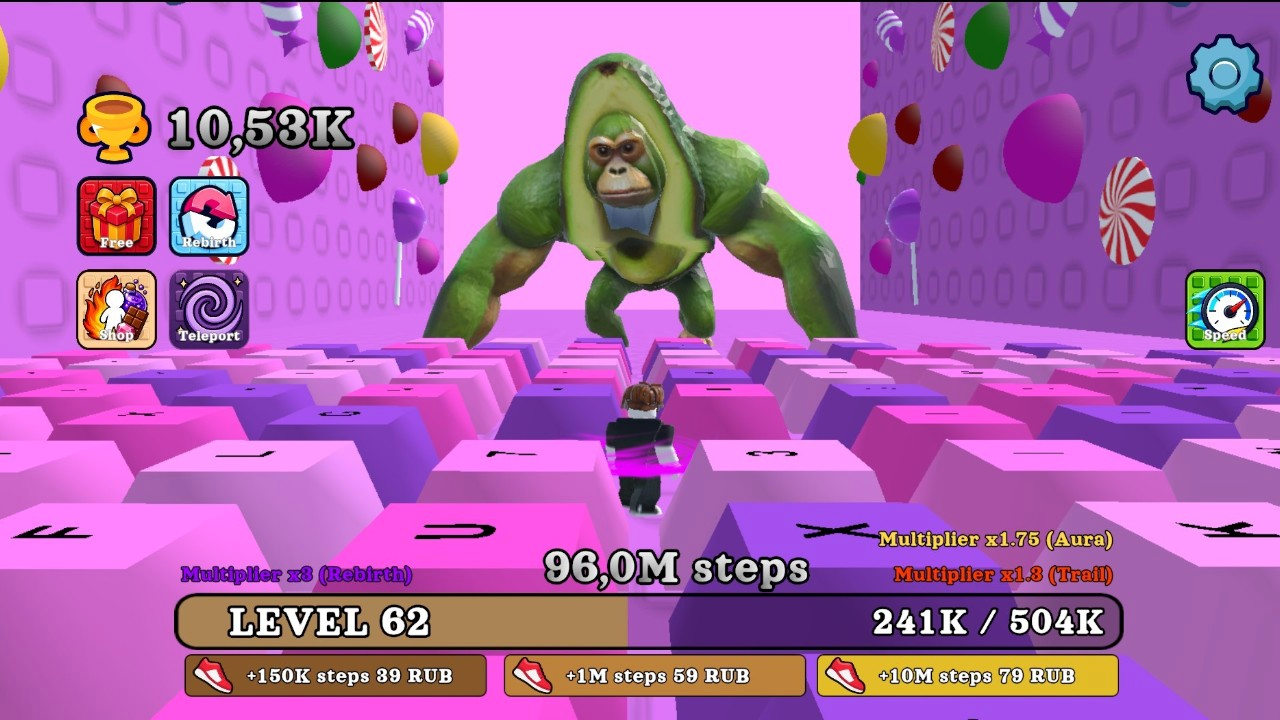 Obby: +1 to running speed on keys screenshot