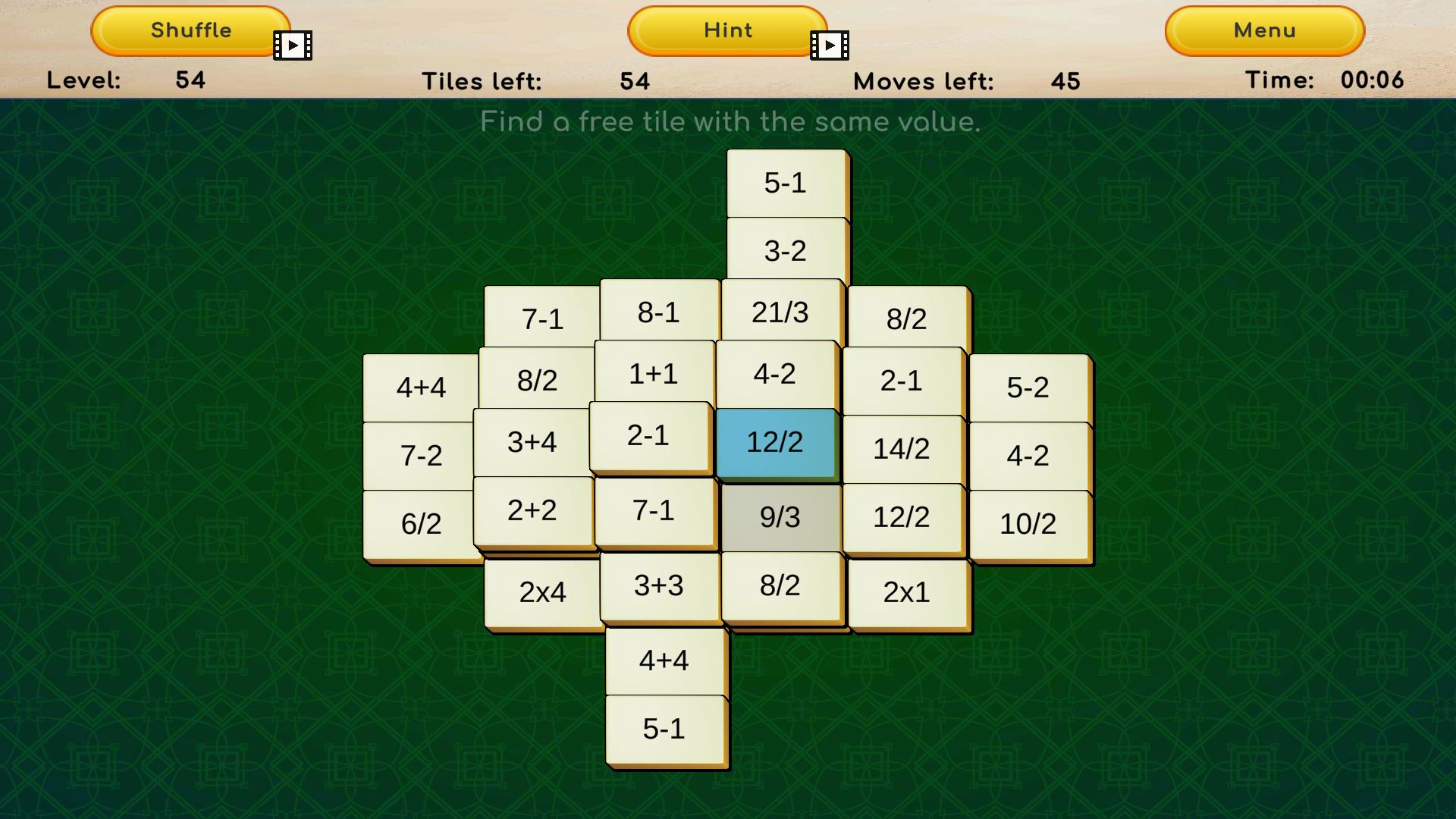 Pythagoras Mahjong — screenshot 2