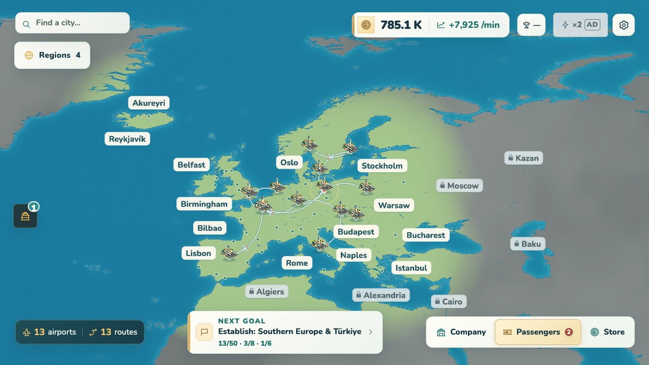 Airline Tycoon: Sky Routes screenshot 1