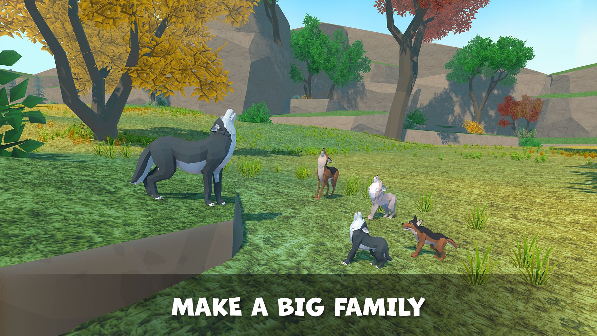 Wolf Family Simulator screenshot