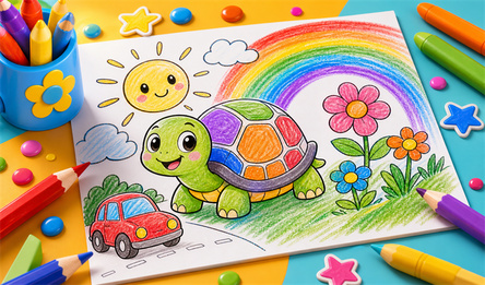 Draw with Pencils - Coloring Book!