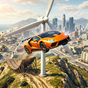 Slippery Descent: Car Jumps