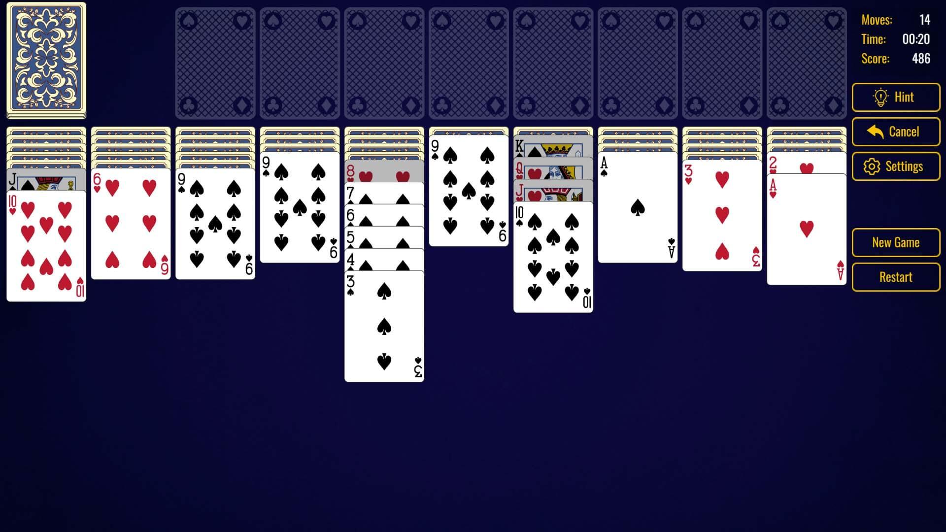 Spider Solitaire - The Perfect Deal screenshot