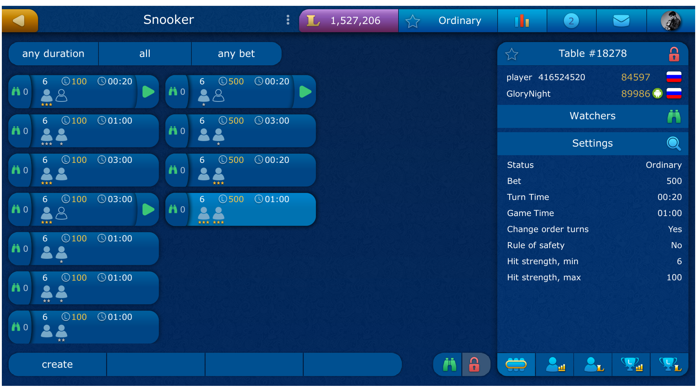 Snooker screenshot 2