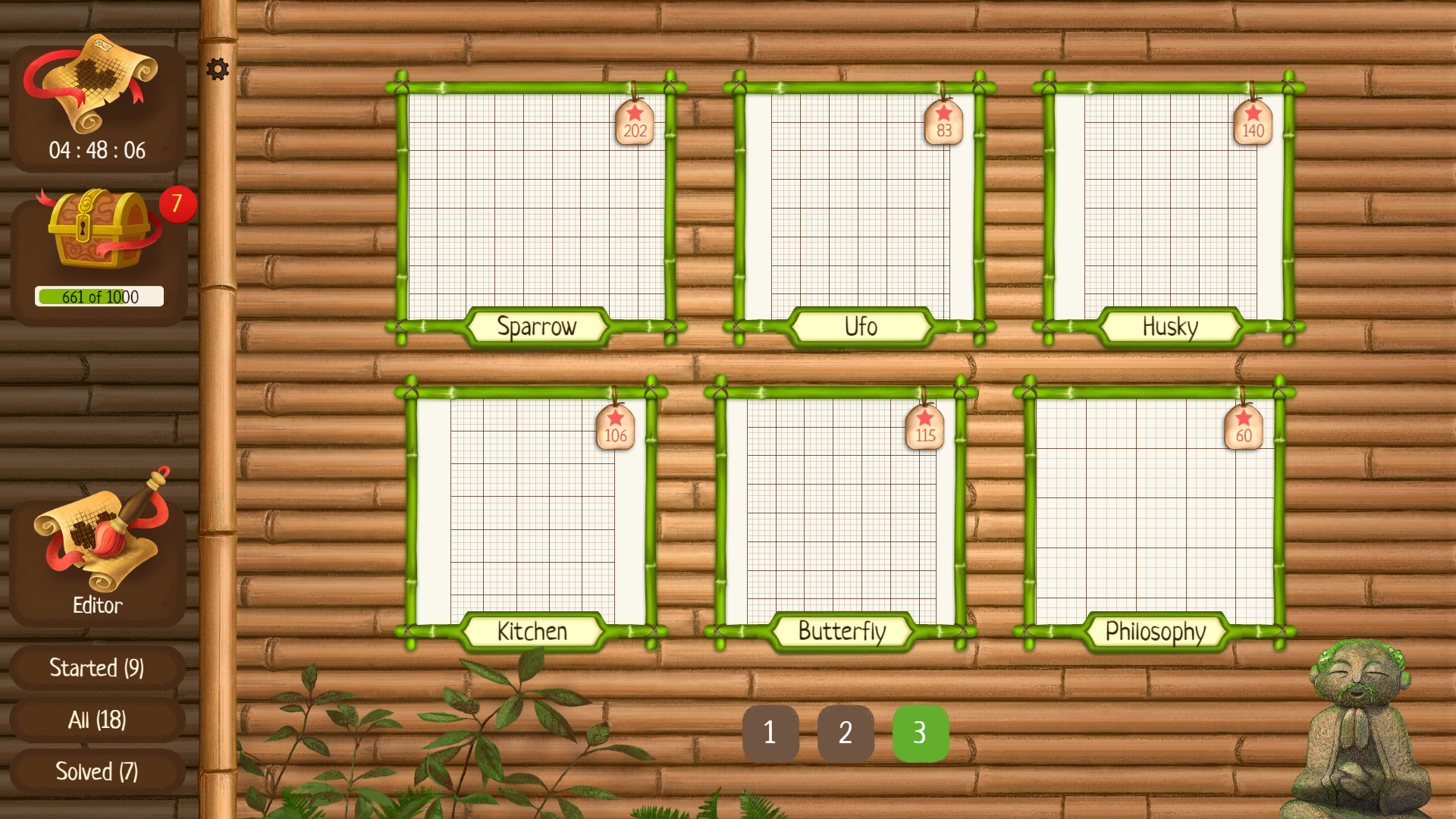 Yamabusi. Japanese Crosswords screenshot