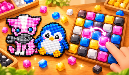 Jewel Coloring: Crystal Sorting