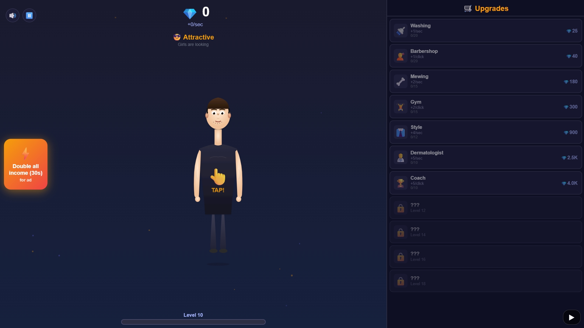 Looksmaxxing Clicker — screenshot 2