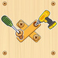 Гульня Nuts & Bolts Wood Puzzle Game