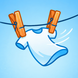 Dry your clothes: Don't let them fall